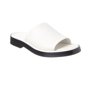 Ferragamo Giunone Leather Sandal, White